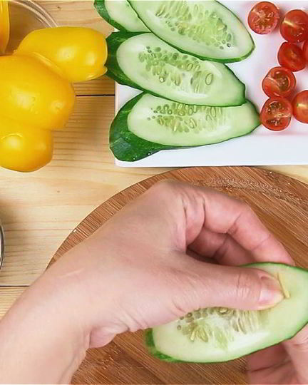 Рецепт греческого салата в лодочке из перца