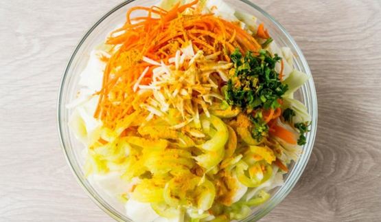 капуста по-корейски с куркумой