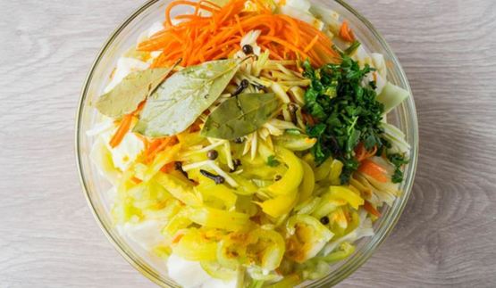 капуста по-корейски с куркумой