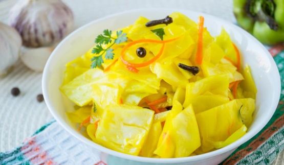 капуста по-корейски с куркумой