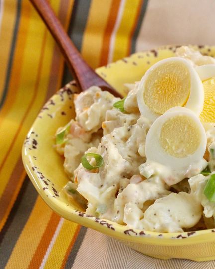 Рецепт американского салата из картофеля и яиц