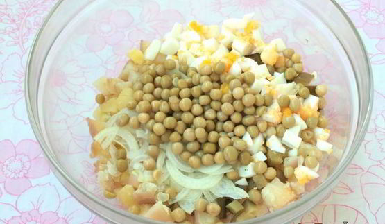 картофельный салат с горчичной заправкой