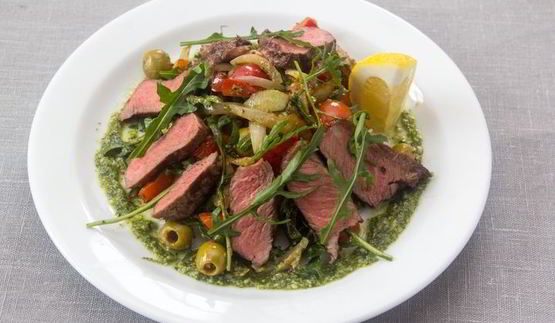 картофельный салат с говядиной