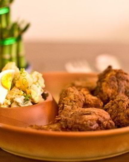 Рецепт картофельного салата с курочкой