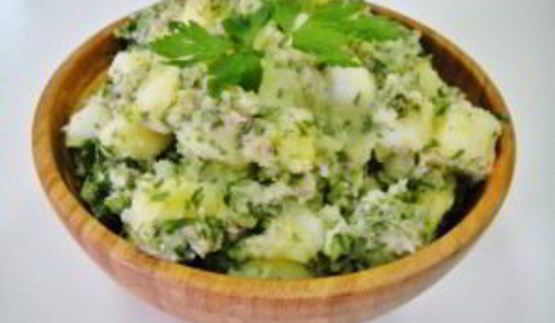 картофельный салат с луком