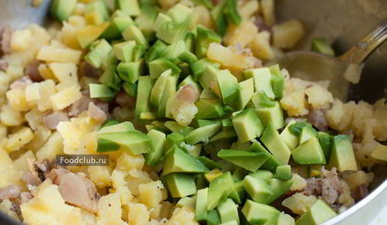 картофельный салат с селедкой