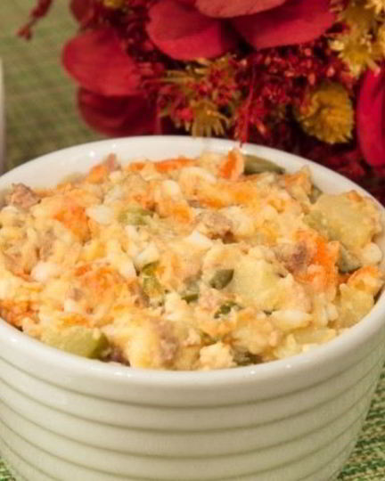 Рецепт картофельного салата с соленым огурцом