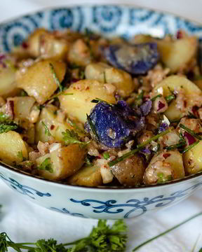 Постный картофельный салат