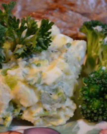 Рецепт салата картофельного с релиш-соусом