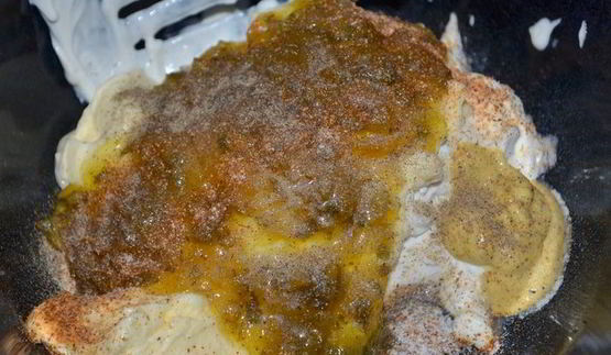 салат картофельный с релиш-соусом