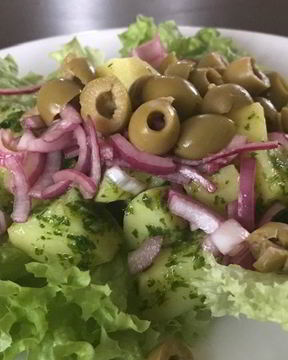 Салат с картофелем