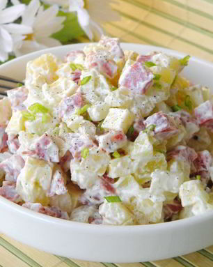 Салат с картошкой и сыром