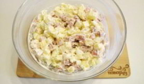 салат с картошкой и сыром