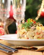 Оливье классический с колбасой