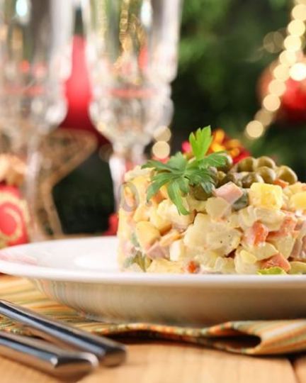 Рецепт оливье классический с колбасой