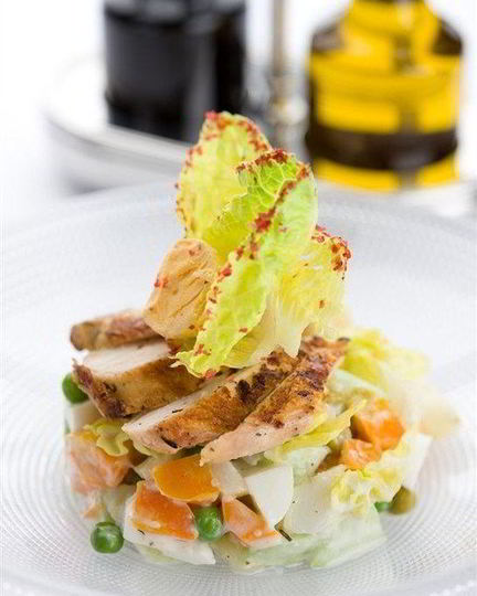 Рецепт оливье с филе цыпленка на гриле