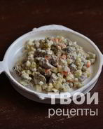 Оливье с говядиной