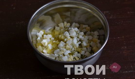 оливье с говядиной