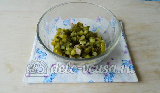 оливье с мясом