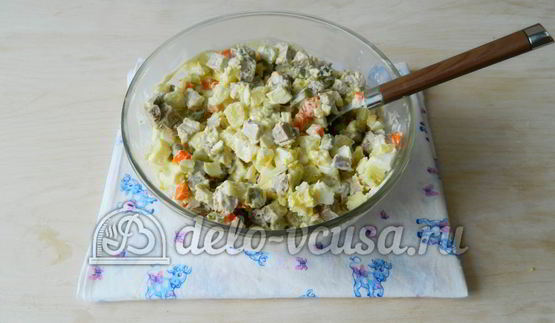 оливье с мясом