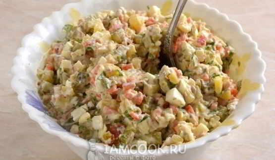 оливье с тунцом