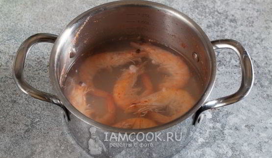 постный оливье с креветками