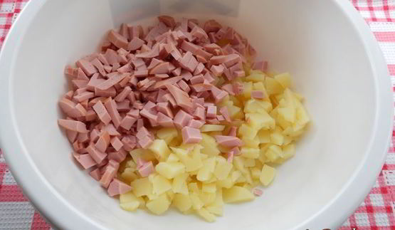 салат летний оливье