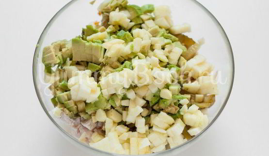 салат оливье без майонеза и картофеля