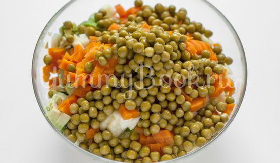 салат оливье без майонеза и картофеля