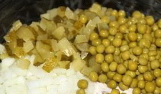 салат оливье с икрой