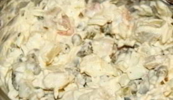 салат оливье с икрой