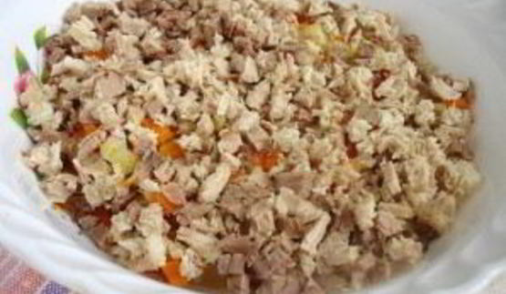 салат оливье с мясом