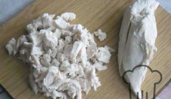 салат оливье в виде козы