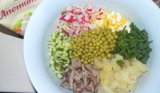 салат осенний оливье