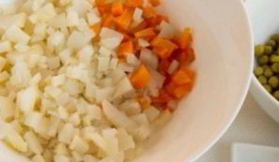 вегетарианский салат оливье