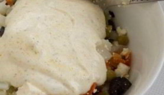 вегетарианский салат оливье