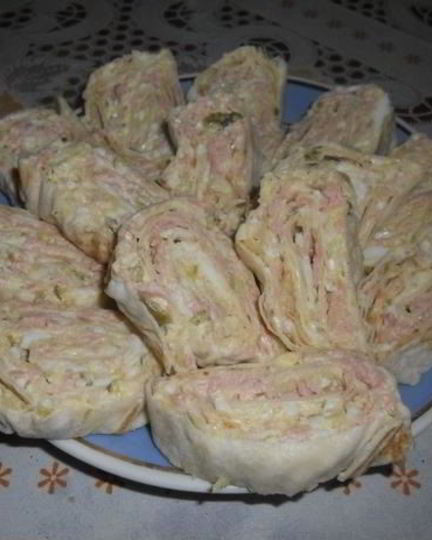 Рецепт закуски оливье-рулет