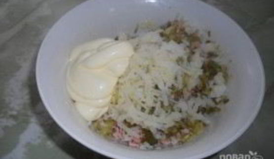 закуска оливье-рулет