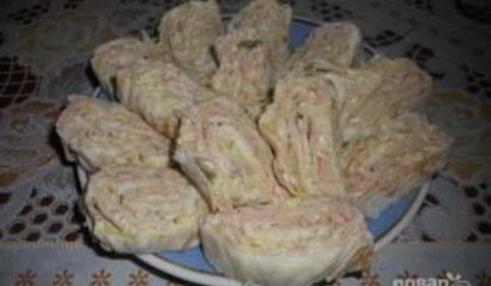 закуска оливье-рулет