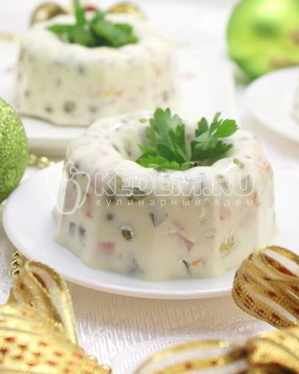 Рецепт заливного оливье
