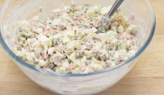 заливное оливье