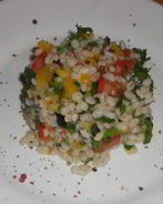 Овощной салат с перловой крупой