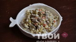 Салаты с говядиной