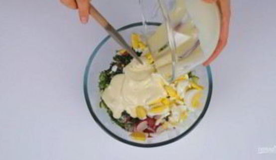 простой и легкий салат без майонеза