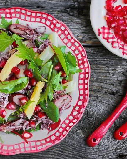 Рецепт салата из белой спаржи