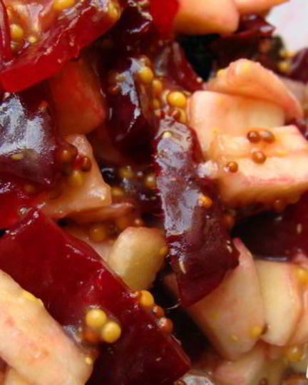 Рецепт салата из фасоли и свеклы