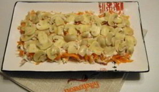 салат из курицы с майонезом