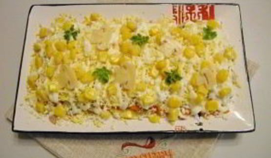 салат из курицы с майонезом