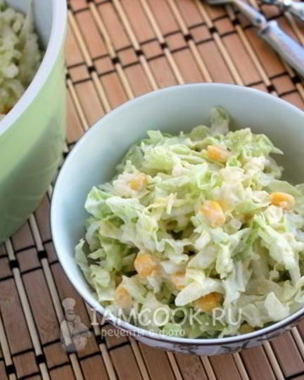 Рецепт салата из пекинской капусты с сыром