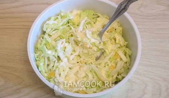 салат из пекинской капусты с сыром